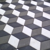 Ромб (темно-серая) плитка тротуарная ВАН 6 см