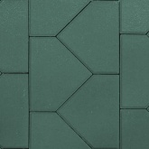 Шапка епископа (зеленая) плитка тротуарная ВАН 6 см