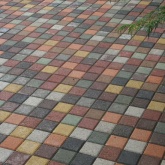 Квадрат 10х10 (оранжевая) плитка тротуарная ВАН 6 см