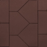 Шапка епископа (коричневая) плитка тротуарная ВАН 6 см