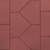 Шапка епископа (красная) плитка тротуарная ВАН 6 см