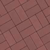 Брусчатка (красная) плитка тротуарная ВАН 6 см