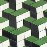 Ромб (зеленая) плитка тротуарная ВАН 6 см